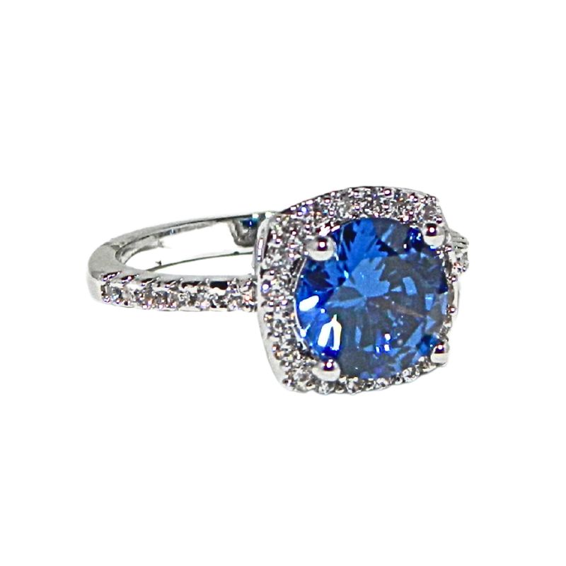 Sapphire Square Fashion Ring